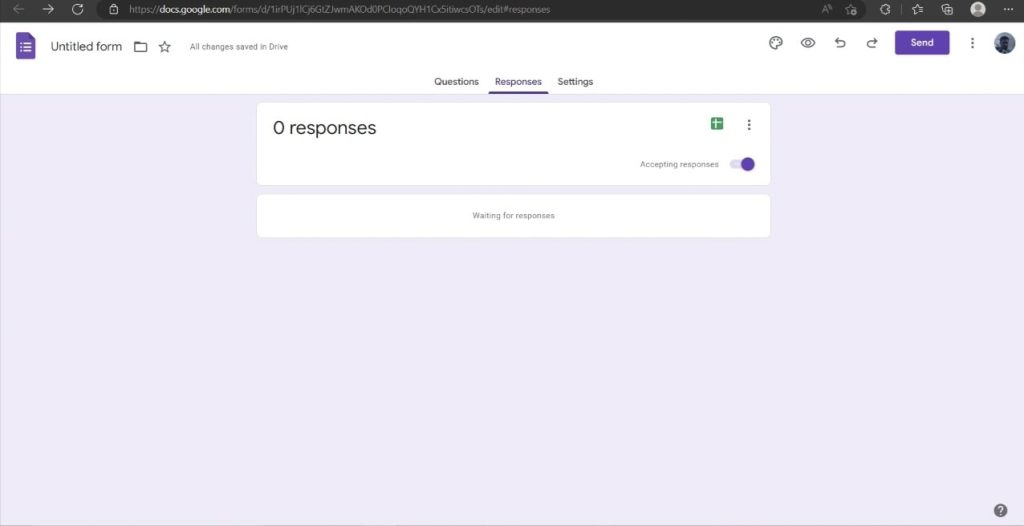Accepting Responses How to make Docs Google Forms