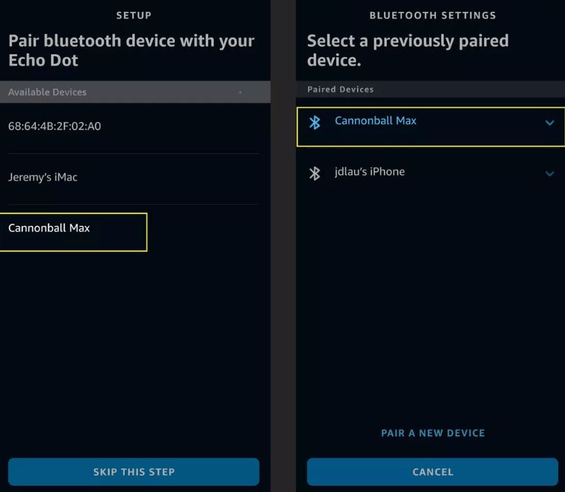 Scanning bluetooth devices to connect
