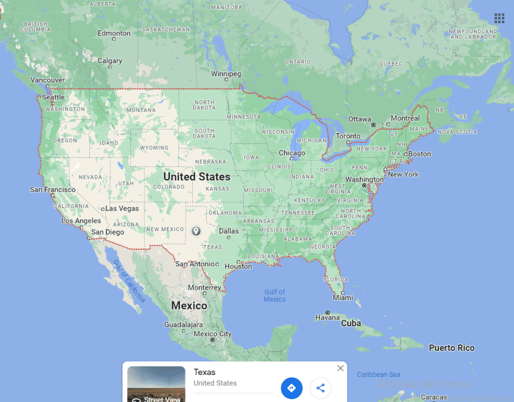 Google maps showing Country of user