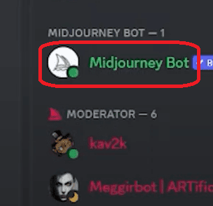 Inviting Midjourney Bot for integration
