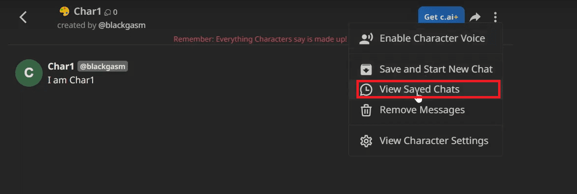 How to Delete Character AI Saved Chats